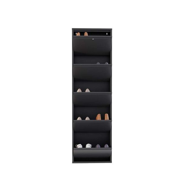 HANAH HOME Cipelarnik Locking Metal, antracit - EP3056562