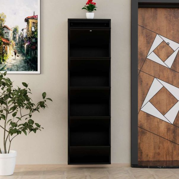 HANAH HOME Cipelarnik Locking Metal, crna - EP3056568