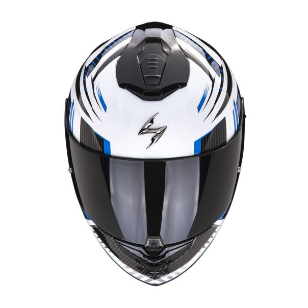 SCORPION Exo-1400 evo air shell white blue - 15SCO11440174