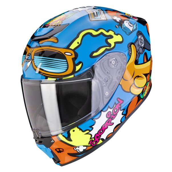 SCORPION Exo-jnr fun blue orange kaciga - 15SCO120437204