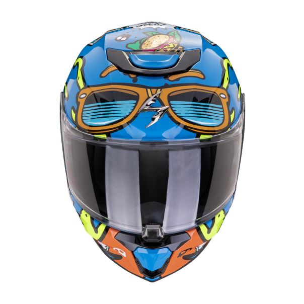 SCORPION Exo-junior fun blue orange decija kaciga - 15SCO120437204