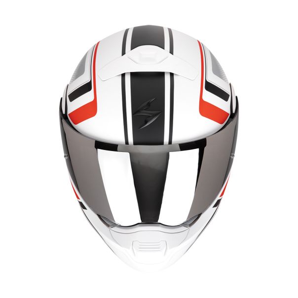 SCORPION Exo-930 evo ardens white mat-black-red kaciga - 15SCO194501292