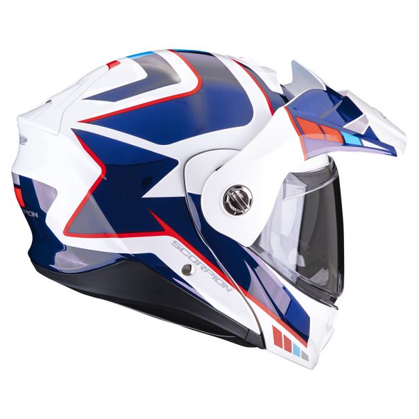 SCORPION Adx-2 camino pearl white blue red kaciga - 15SCO89399236