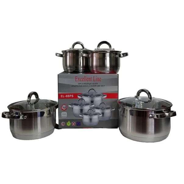 Excellent Line Jumbo Set Lonci 8 delova EL-8BPS - 1600-1-1