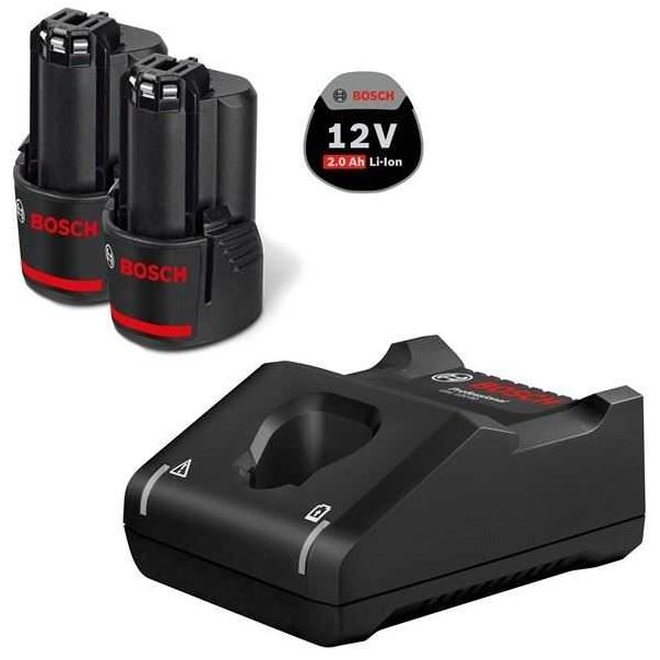 BOSCH set akumulatora 2x GBA 12V 2.0Ah + 1x punjač GAL 12V-40 - (1600A019R8) - 1600A019R8