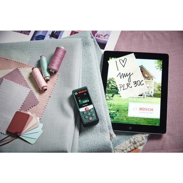 BOSCH Digitalni laserski daljinomer PLR 30 C sa Bluetooth tehnologijom , 30m - 0603672120