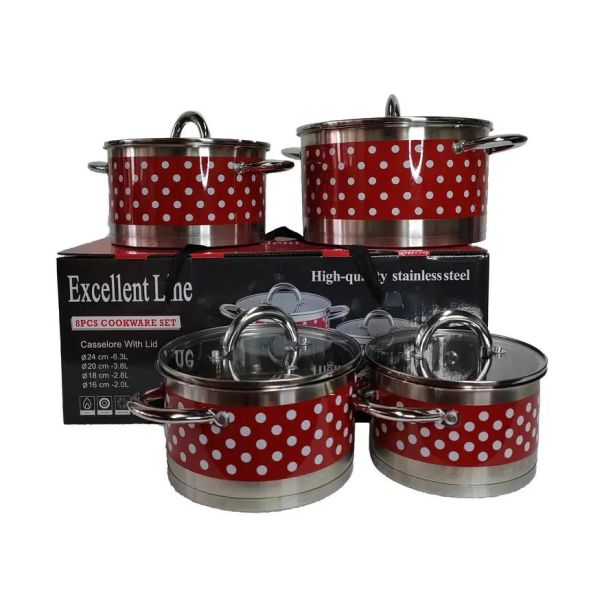 Excellent Line Jumbo Set Lonci 8 delova EL-8BVS - 1607-1-1