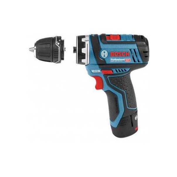 BOSCH Akumulatorska bušilica - odvrtač sa izmenljivim glavama GSR 12V-15 FC+GFA 12-B, 2x2.0Ah - 06019F6001