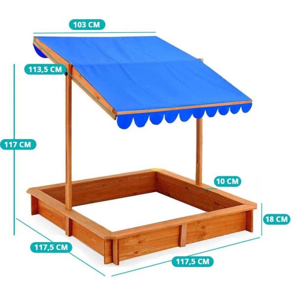 Dečiji Peskarnik sa Nadstrešnicom - 1608-1-1-1