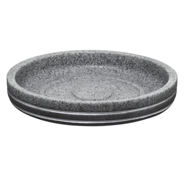 FIVE Posuda za sapun 12x2cm Silv, siva - 160957