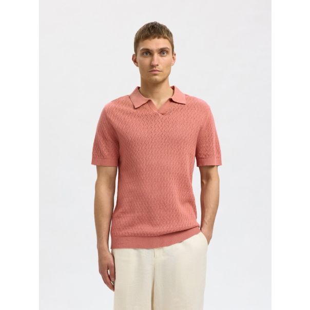 SELECTED Muška roze majica lino - EP3080859