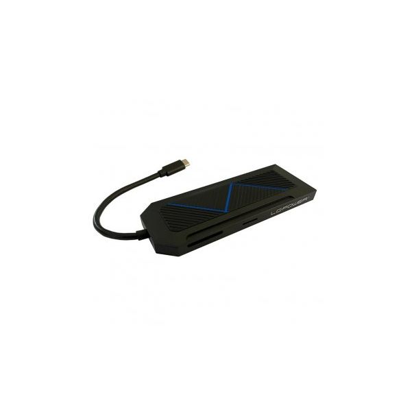 LC POWER LC-HUB-C-MULTI-6-RGB USB Type C HUB 9-in-1 multi-hub - 161496