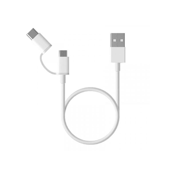 XIAOMI Kabl 2-in-1 Micro USB na Type C, 1m - 161589
