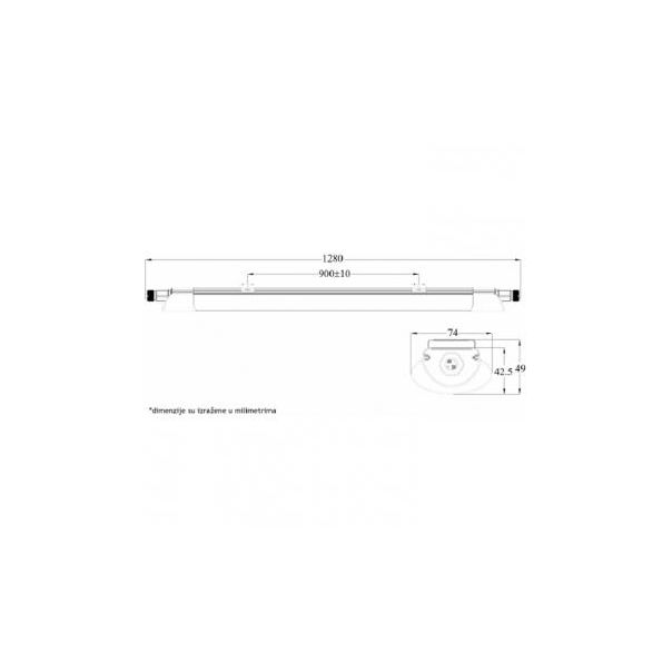 BB LIN VODODIHT LED SLIM Beli LG236A 36W 6500K - 161770