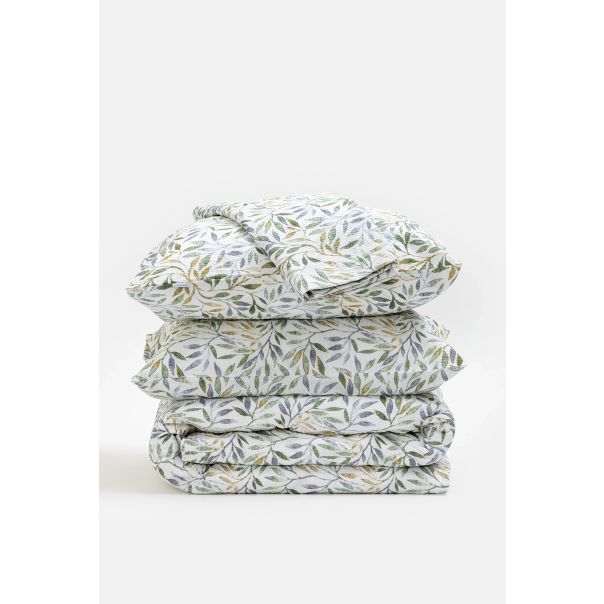 STEFAN Komplet krep posteljine 200x200cm  Oliva - 162-1224