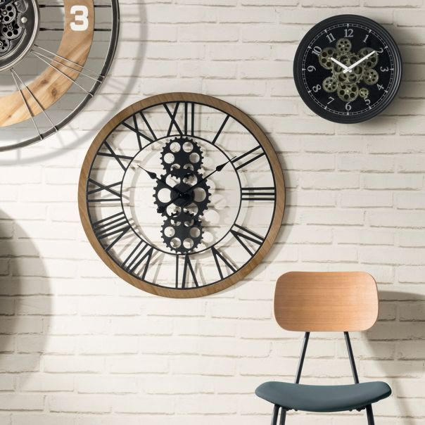 ATMOSPHERA Zidni sat 37.5x7cm crna - 162313