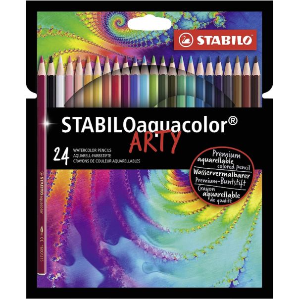 STABILO Drvene akvarel bojice Acquacolor Arty, set 1/24 - 1624-1-20