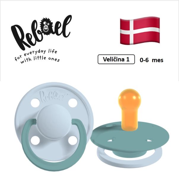 REBAEL varalice za bebe, 0-6 mes, 2 kom, Plava i Morska pena, RBL16361363 - EP3314672