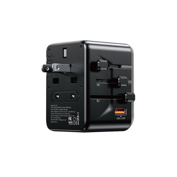 Punjač WEKOME WP-U70 65W Univerzalni GaN Crni - 60214-1