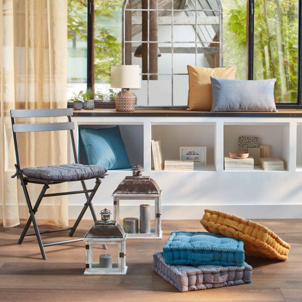 ATMOSPHERA Dekorativni jastuk otto 50x30cm pamuk/poliester siva - 163961L