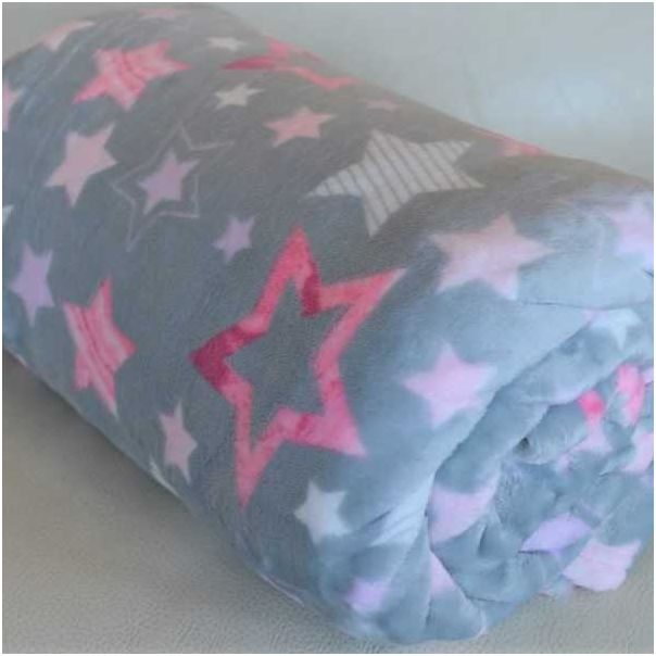 Soft ćebe pink Stars 140x200 cm - EH-6728