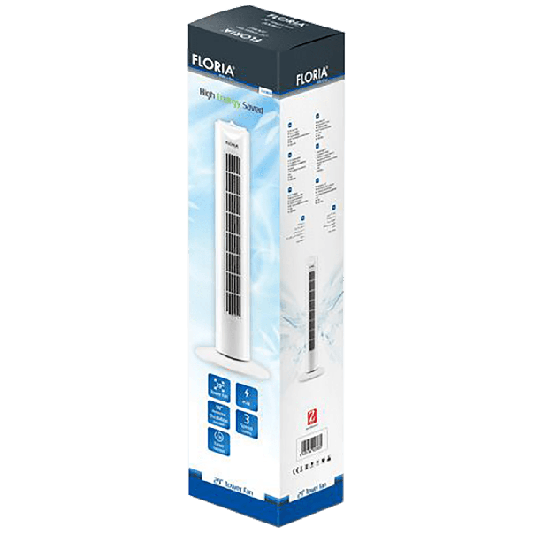 FLORIA Ventilator stubni ,45 W, 74 cm, ±90° - ZLN3833 - vent000098A00000