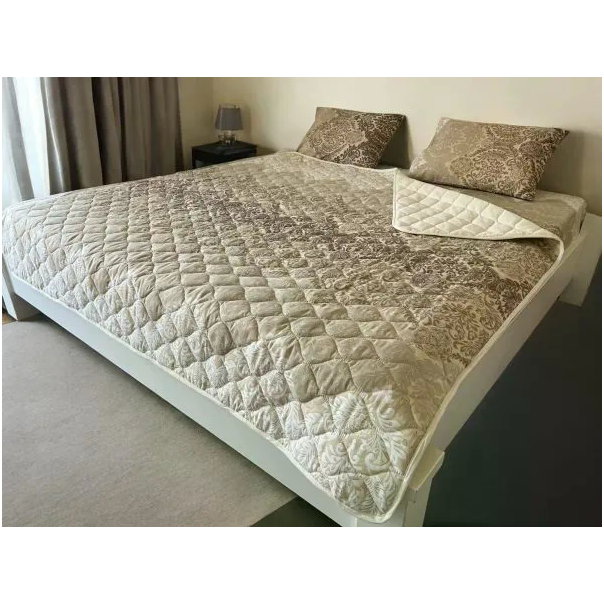 VIKTORIJA Set frotir/pamuk prekrivač Gold 200x200cm - VLK000281-gold200200