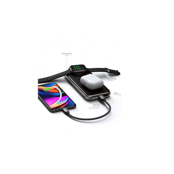 SATECHI Quatro Bežični Power Bank Qi Wireless ( ST-UC10WPBM), siva - 165368