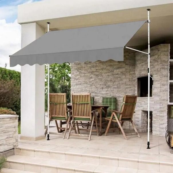 Balkonska Tenda 350x120cm Siva - 1669-1-1
