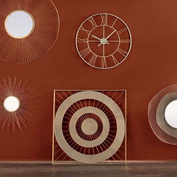 ATMOSPHERA 3D Zidni sat 70x6.5 zlatna - 166977B