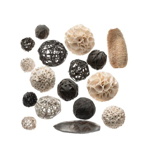 ATMOSPHERA Dekorativne lopte 16x16x33cm siva - 167341