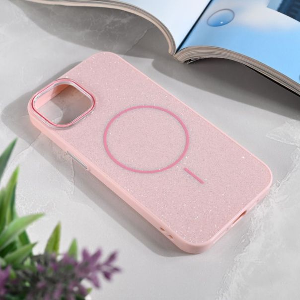 Torbica Magsafe Sparkle Dust za iPhone 13 6.1 roze - 221006