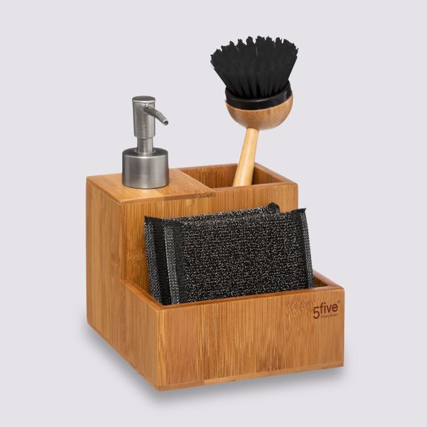 FIVE Dozer za tečnost i sunđer 13,5X12X20cm bambus bež - 167770