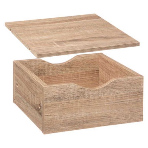 FIVE Fioka sa policom 31 x 15 x 31cm drvo naturall - 167814-1