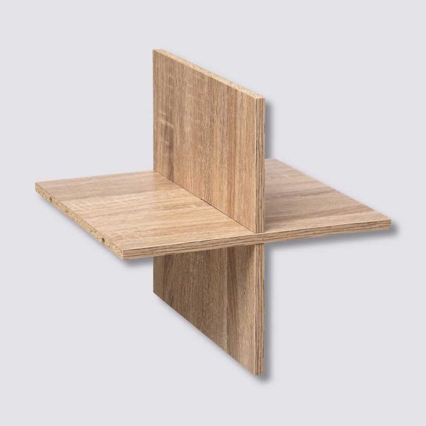 FIVE Multifunkcionalna polica 31 x 31 x 31 drvo naturall - 167815