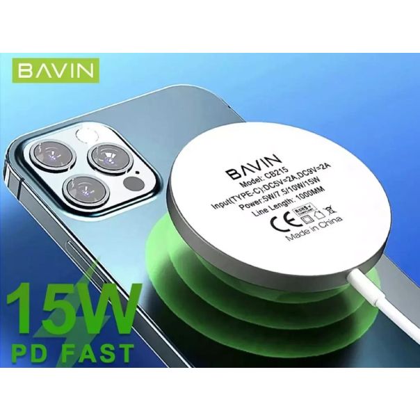 BAVIN Bežični punjač 15W Magnetic - 90011-1