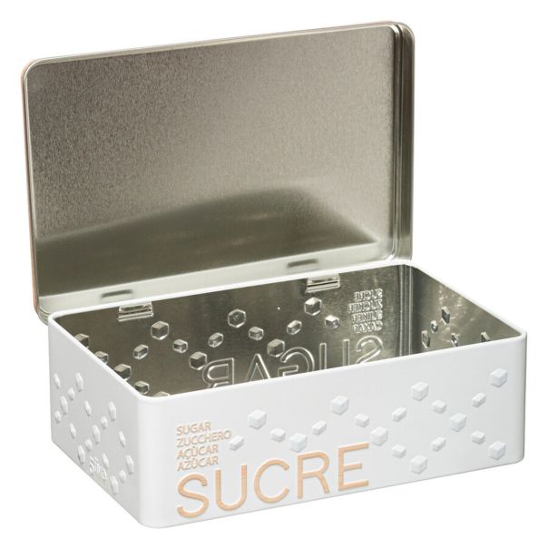 FIVE Kutija za šećer u kocki Scandi 20X13X6,5cm metal bela - 169286