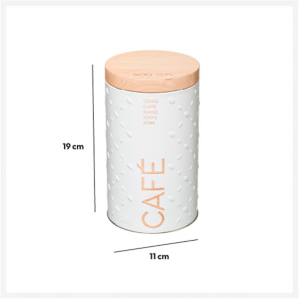 FIVE Kutija za kafu  Scandi 11X19cm metal bela - 169290