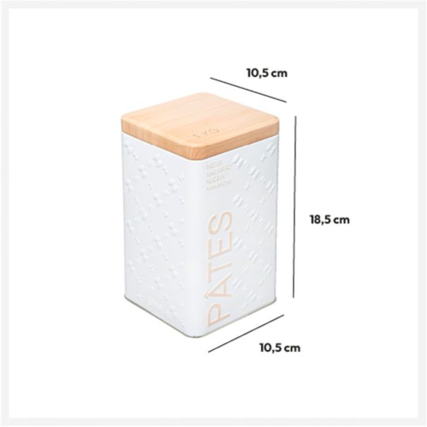 FIVE Kutija za pastu Scandi 10,6X10,6X16,8cm metal bela - 169297