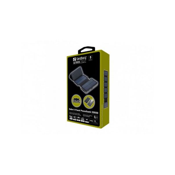 SANDBERG Powerbank Solarni punjač 420-73, 7.5W, USB-C, 20000 mAh - 169341-1