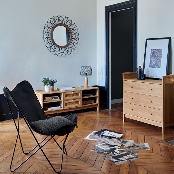 ATMOSPHERA Ukrasno ogledalo 89.5x5cm metal/drvo - 169346