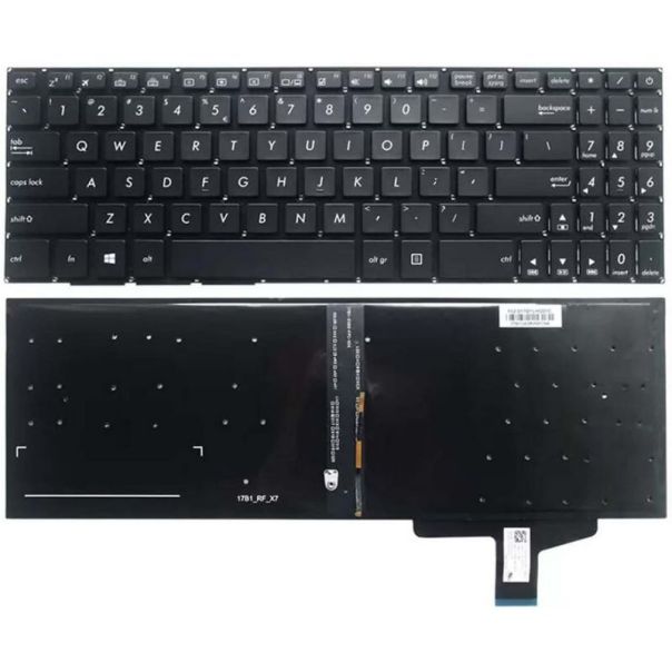 Tastatura za laptop Asus N580 M580 N580V N580VD N580G FX570 F570U  mali enter backlight - EP2562725