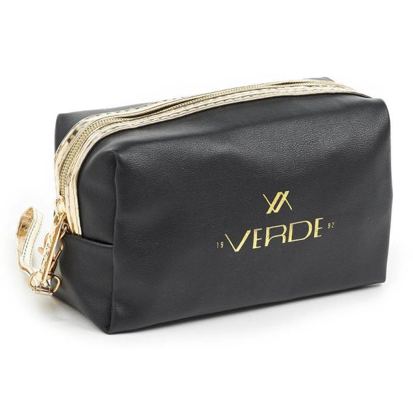 VERDE Neseser cetvrtasti sa zlatnim paspulom 0237, 18×7×10 cm - 16NSV0237B