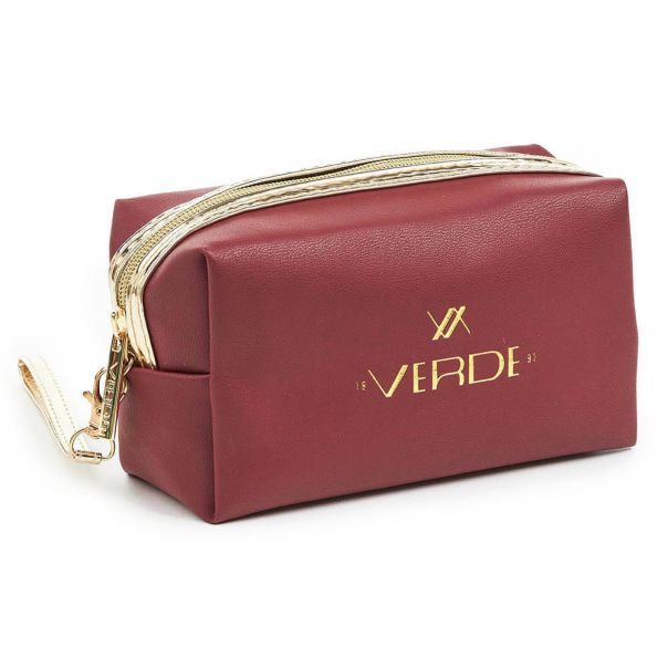 VERDE Neseser cetvrtasti sa zlatnim paspulom 0237, 18×7×10 cm - 16NSV0237DB