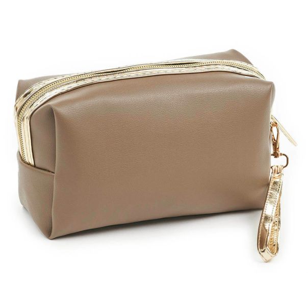 VERDE Neseser cetvrtasti sa zlatnim paspulom 0237, 18×7×10 cm - 16NSV0237V