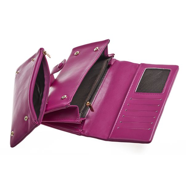 VERDE Novčanik ženski sa odvojenom pregradom 1356, 19×4.5×10 cm - 16NZV1356I