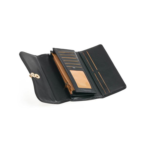 VERDE Novčanik ženski sa kopcom u obliku srca 1440, 20×4×11 cm - 16NZV1440B