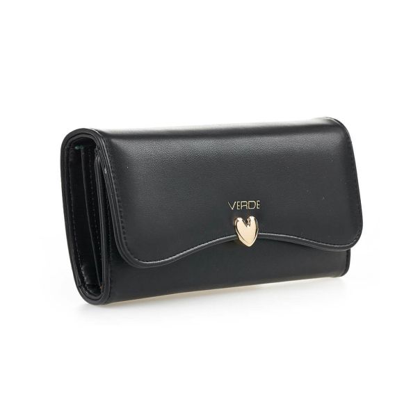 VERDE Novčanik ženski sa kopcom u obliku srca 1440, 20×4×11 cm - 16NZV1440B