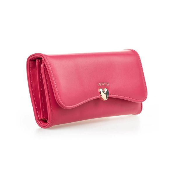VERDE Novčanik ženski sa kopcom u obliku srca 1440, 20x4x11 cm - 16NZV1440I