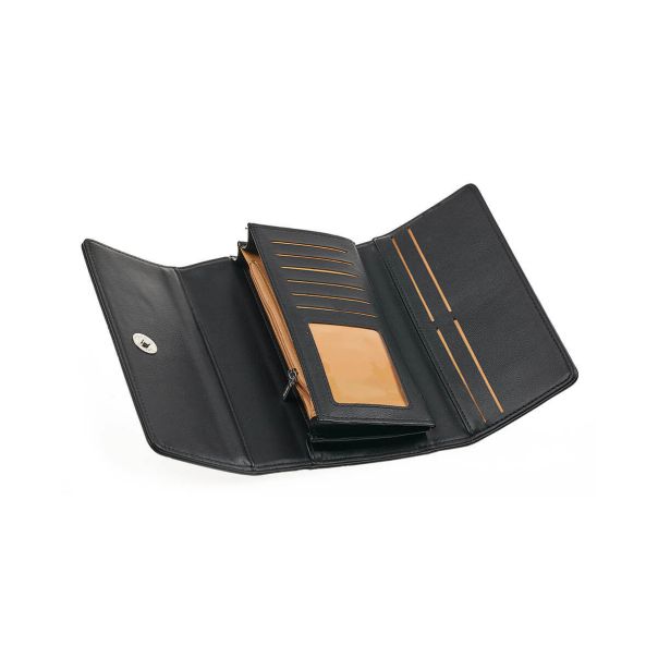 VERDE Novčanik ženski pravougaoni sa štepom 1441, 19×3.5×10cm - 16NZV1441B